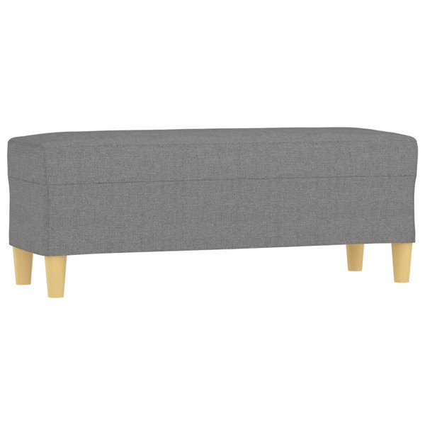 Ebern Designs Mykailah Bench Upholstered Ottoman Bench with Padded Seat for Bedroom Fabric Wayfair